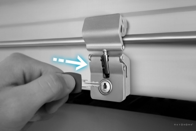 Schloß mit Schlüssel schwarz