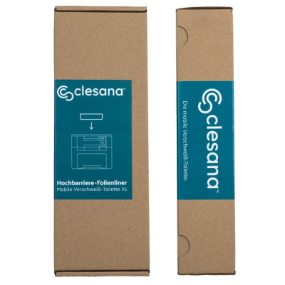 Toilettenbeutel mit Barrierefolie, Folienliner für Clesana X1